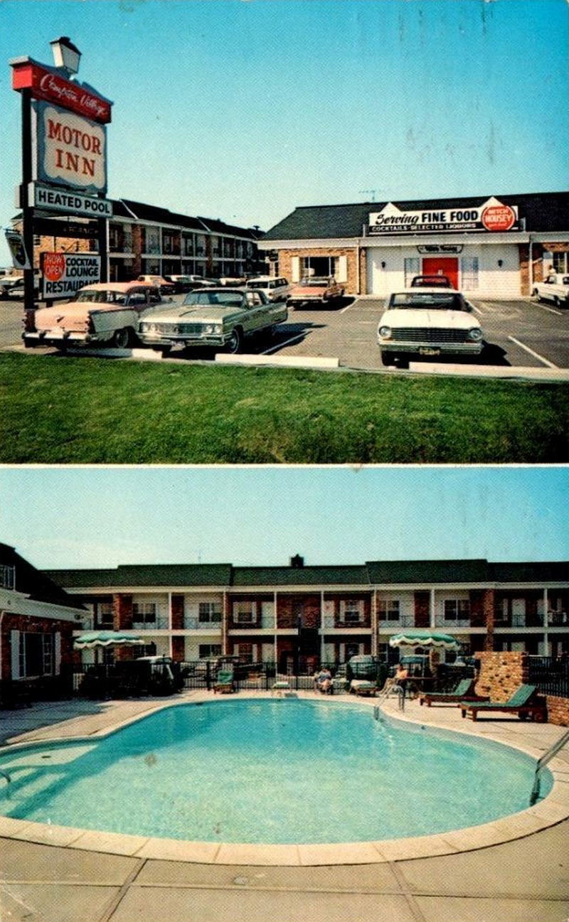 Compton Motor Village Motor Inn (Americas Best Value) - Vintage Postcard